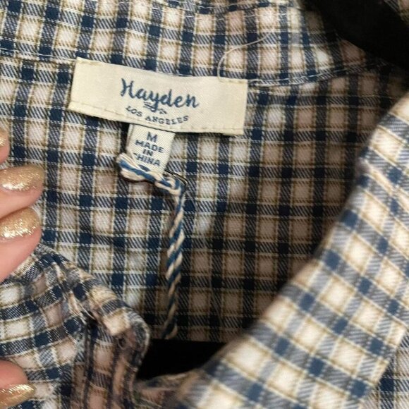 Hayden - Blue And White Gingham Cold - Picture 6 of 8